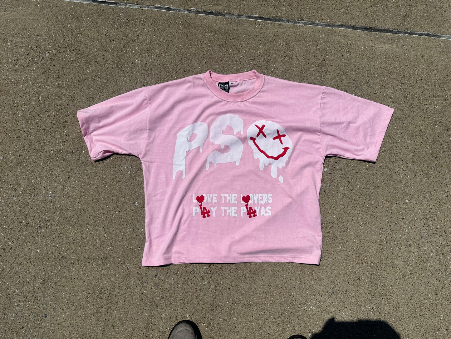 “Play the playas love the lovers” Cropped tee