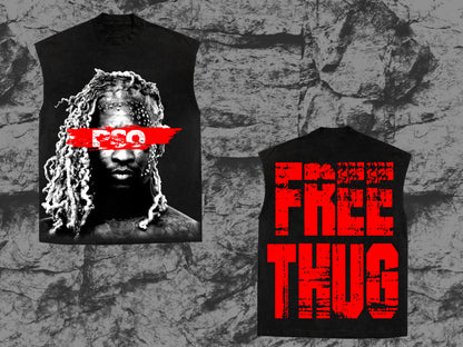 “FREE THUG” sleeveless shirt