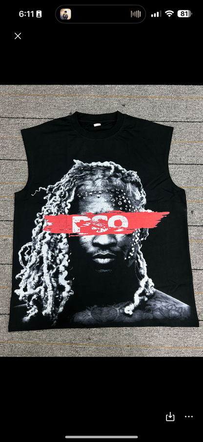 “FREE THUG” sleeveless shirt